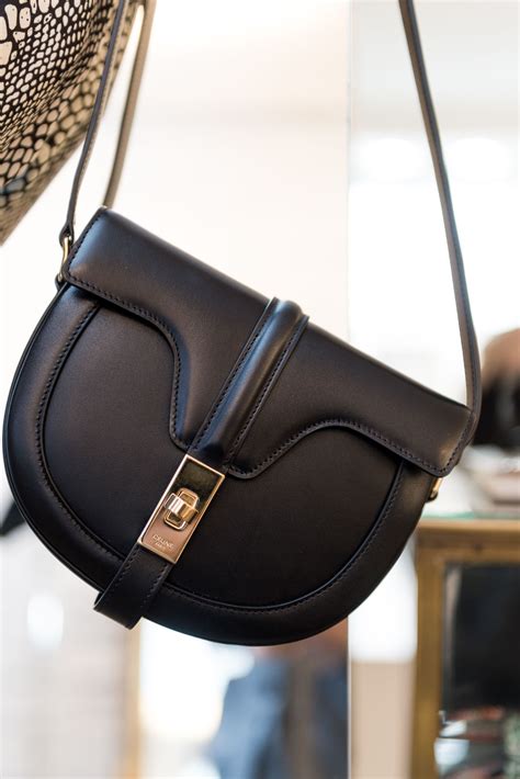 celine frame bag used|Celine saddle bag.